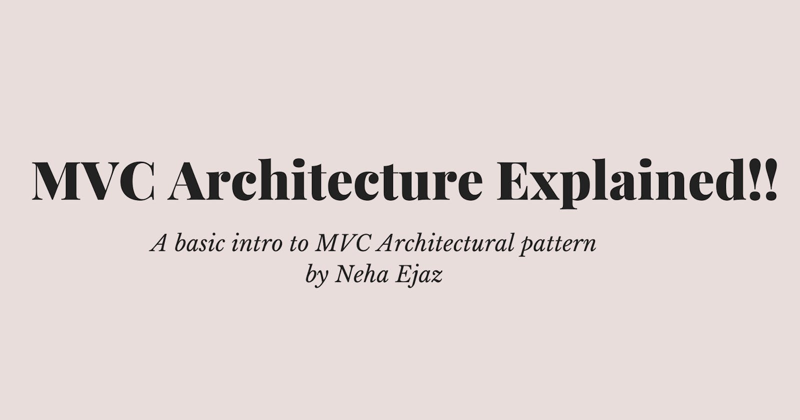 MVC Architecture Explained💥!!