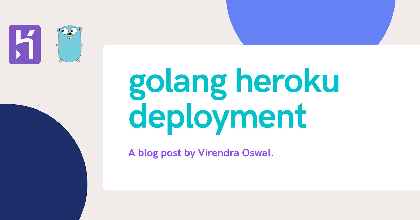 Golang  deployment on Heroku