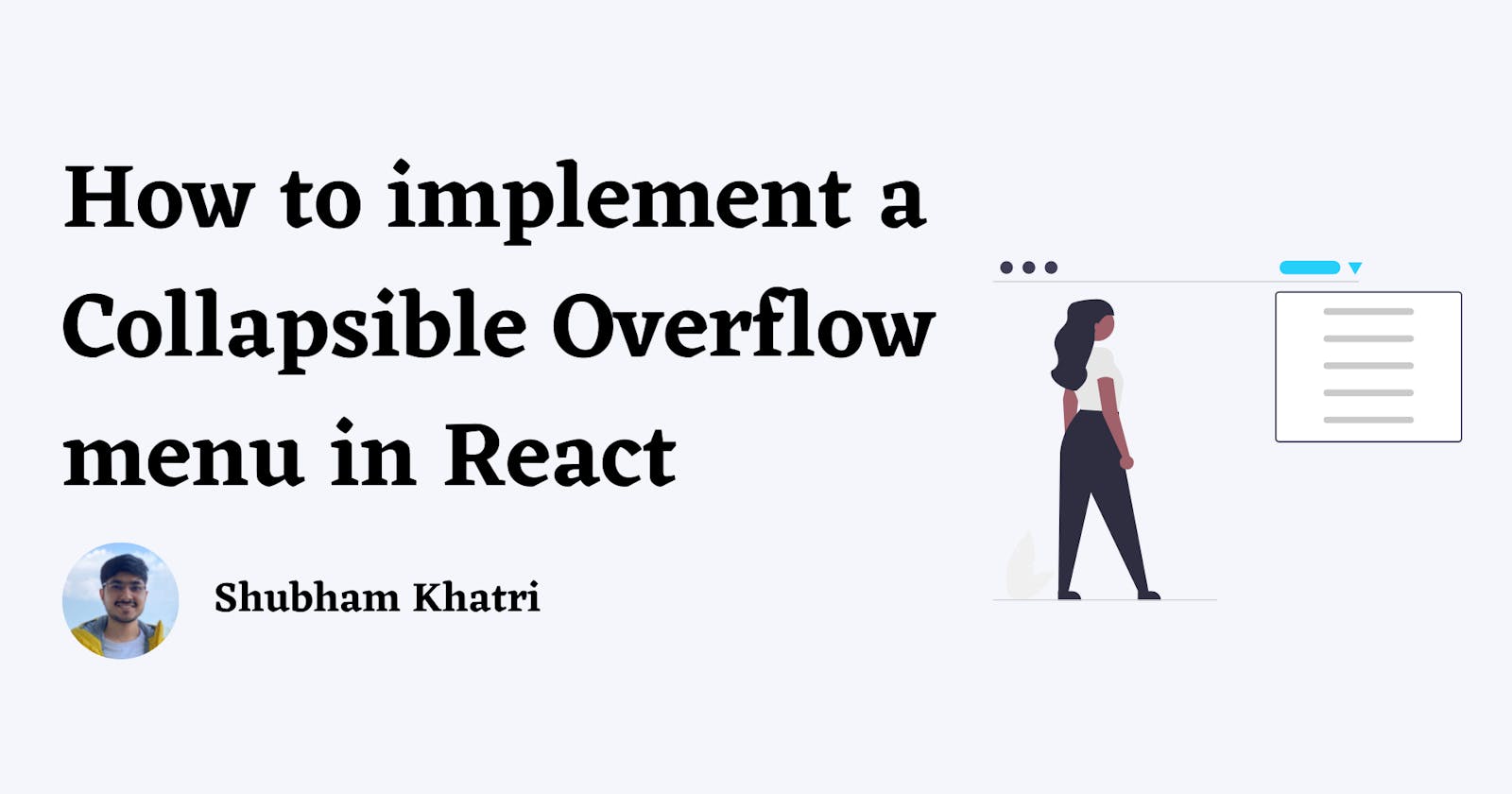 How to implement a Collapsible Overflow Menu in React