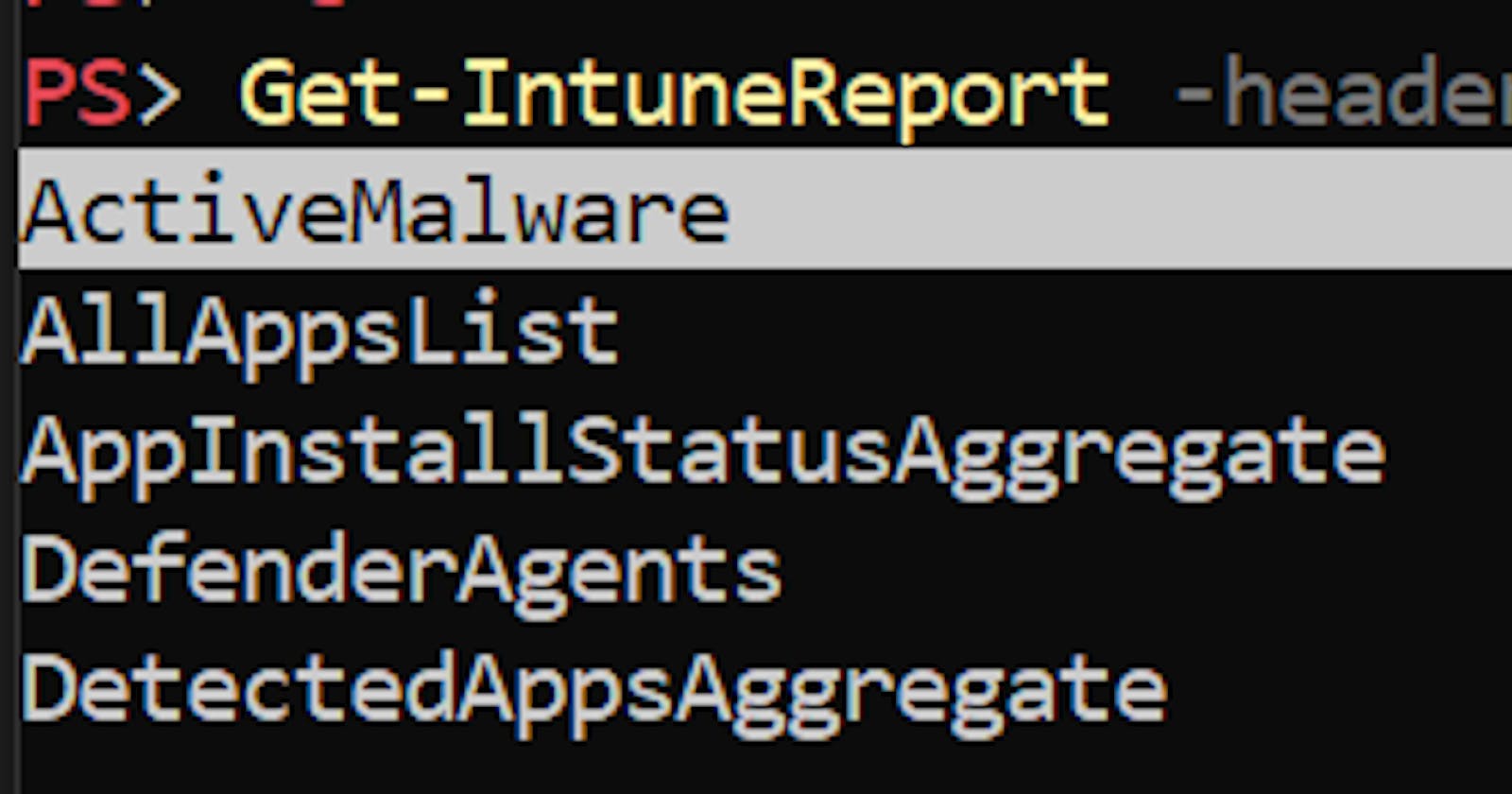 Get Intune Reports using PowerShell leveraging Graph API