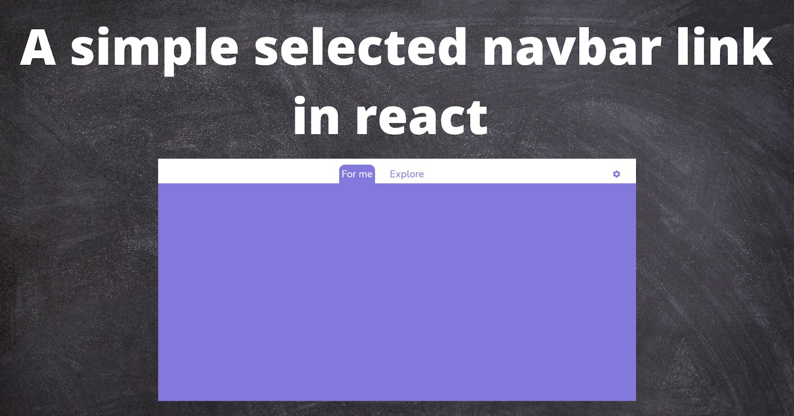 How to create a simple selected navbar link in react