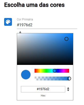 resultado do click no componente <color-sample>