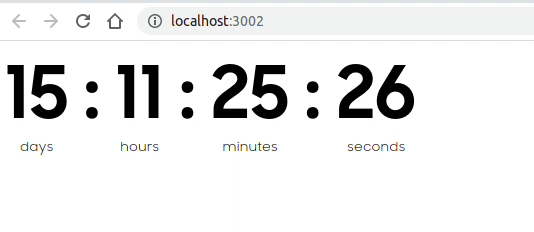 countdown timer javascript