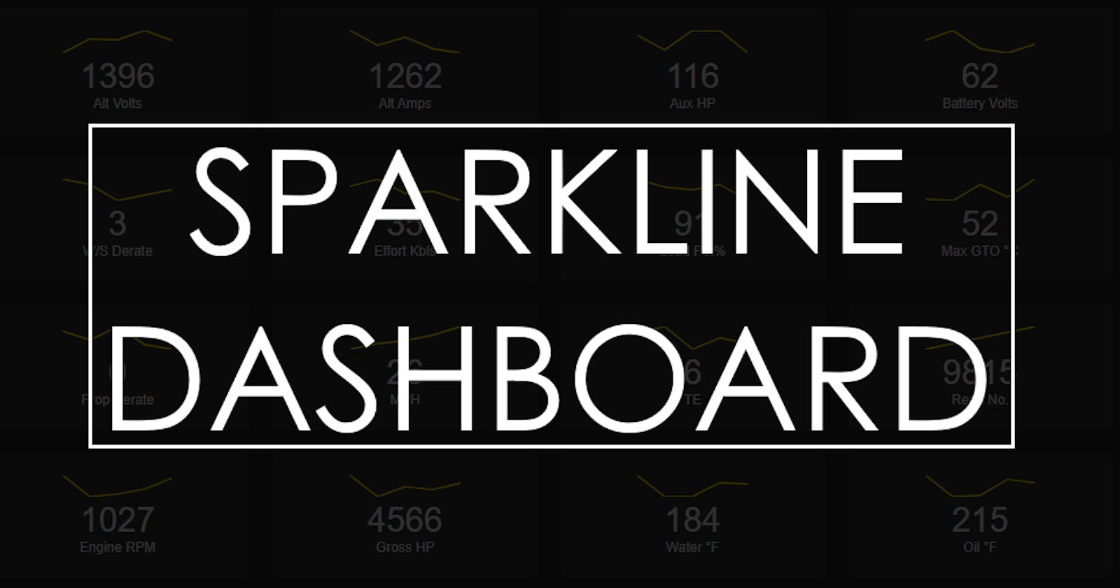 Building a Sparkline Dashboard