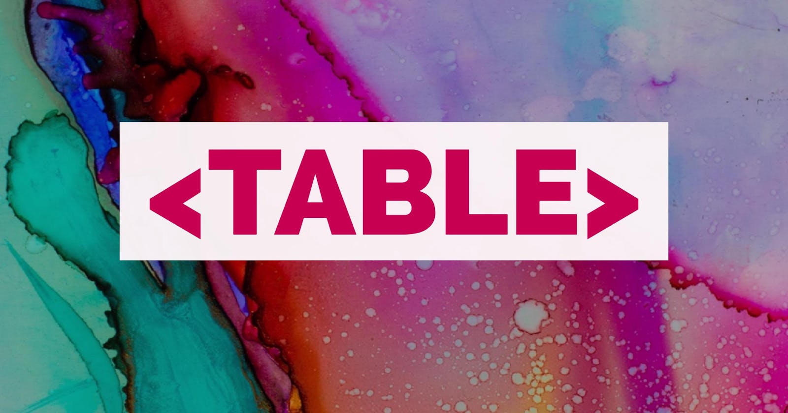 The <table>