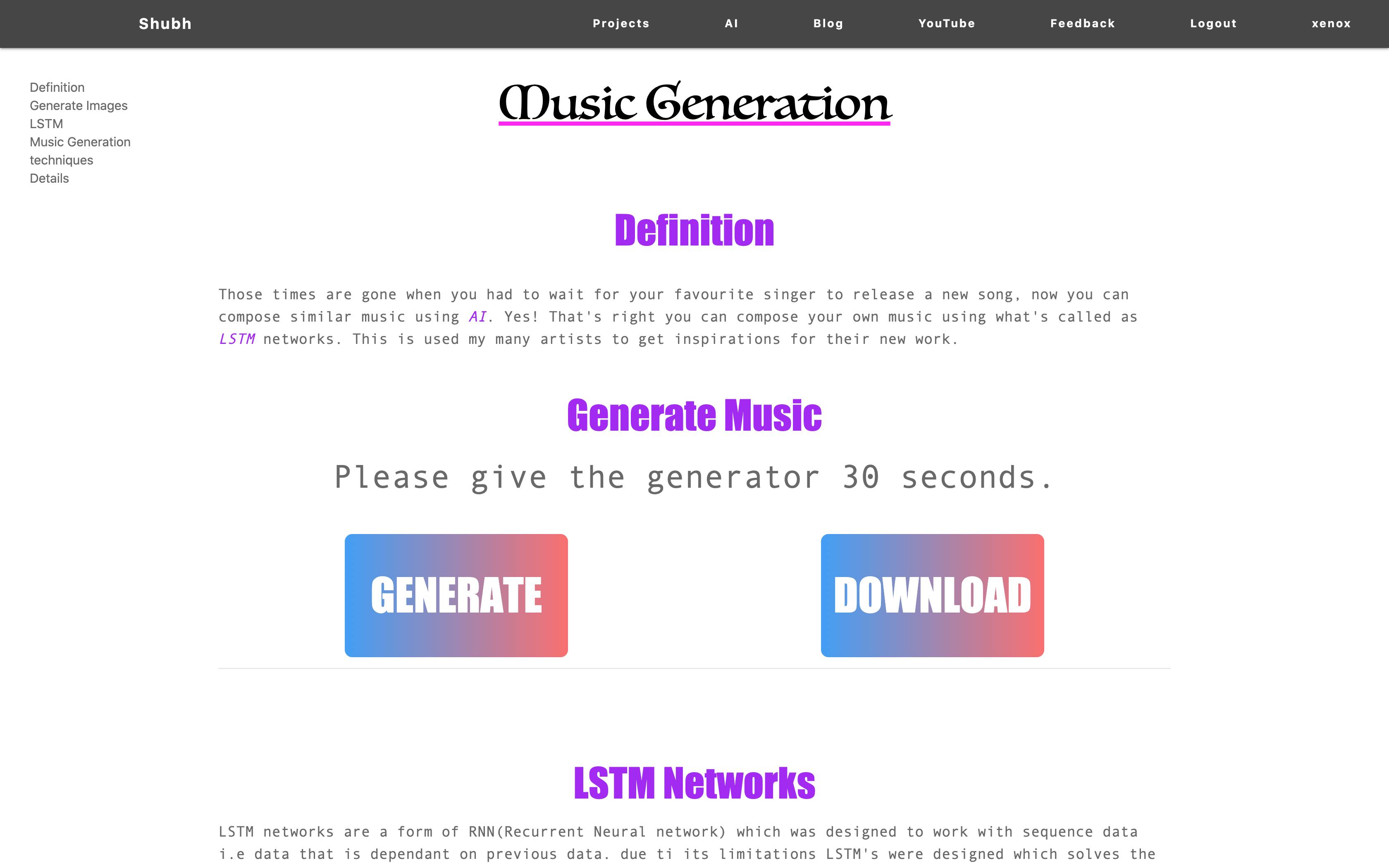 Generate Music