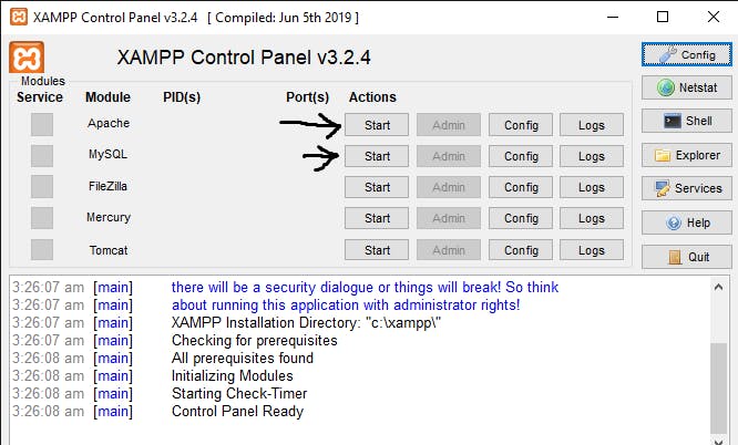 XAMPP Control Panel v3.2.4   [ Compiled_ Jun 5th 2019 ] 01_08_2021 3_27_26 am.png