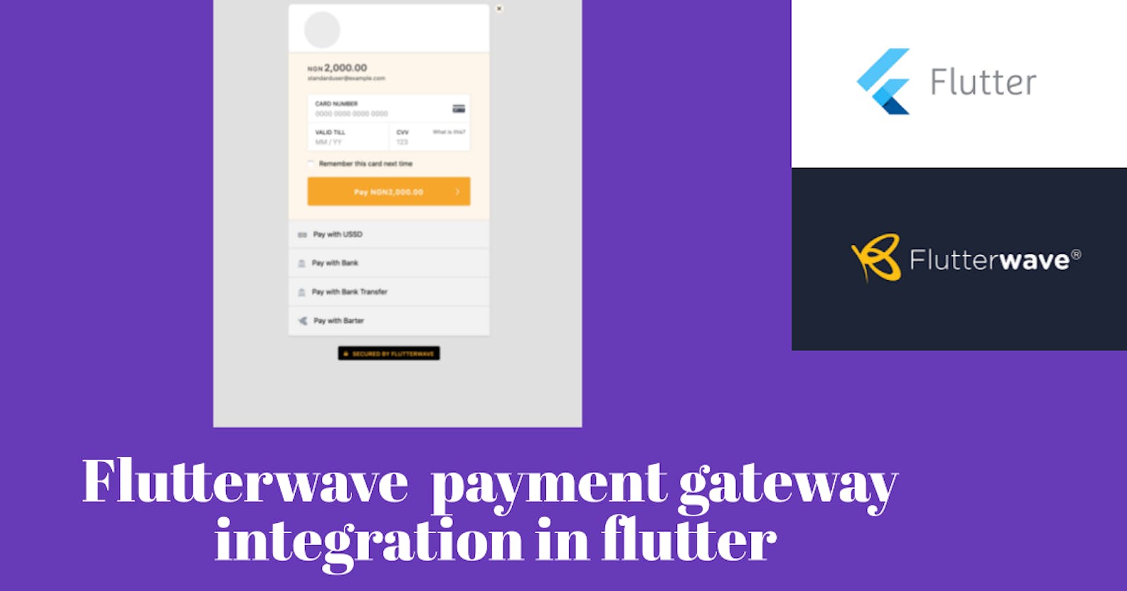 How to accept payments in flutter with flutterwave