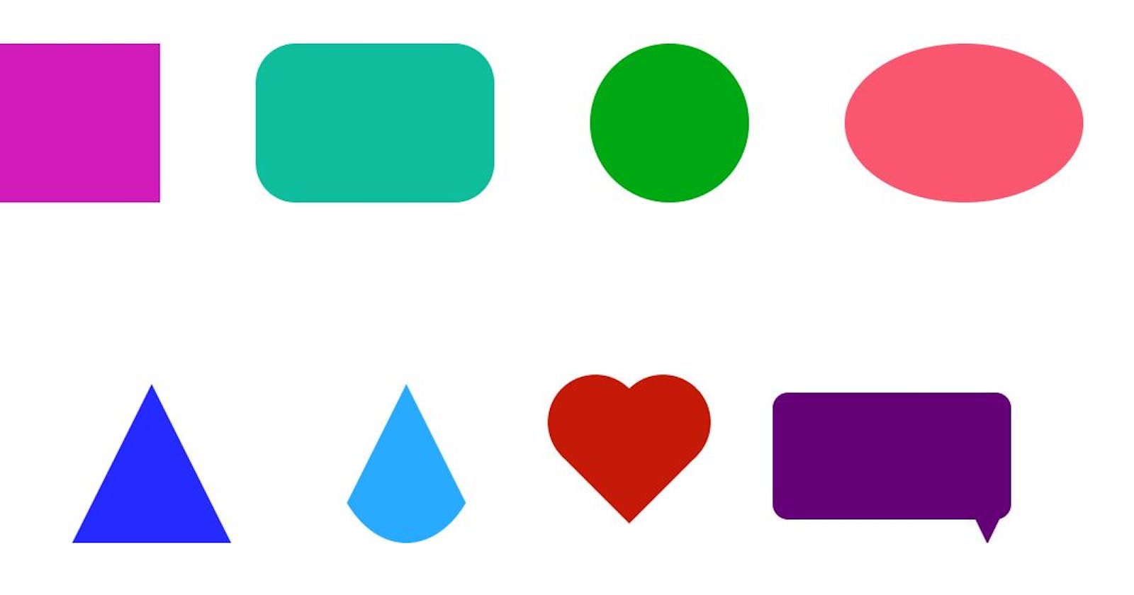 10 Super easy CSS Shapes for beginners