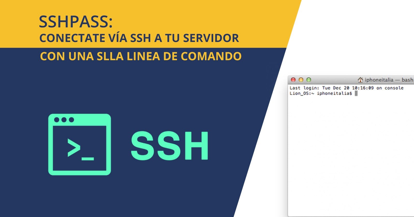 sshpass: conéctate vía ssh a tu servidor con una sola línea de comando