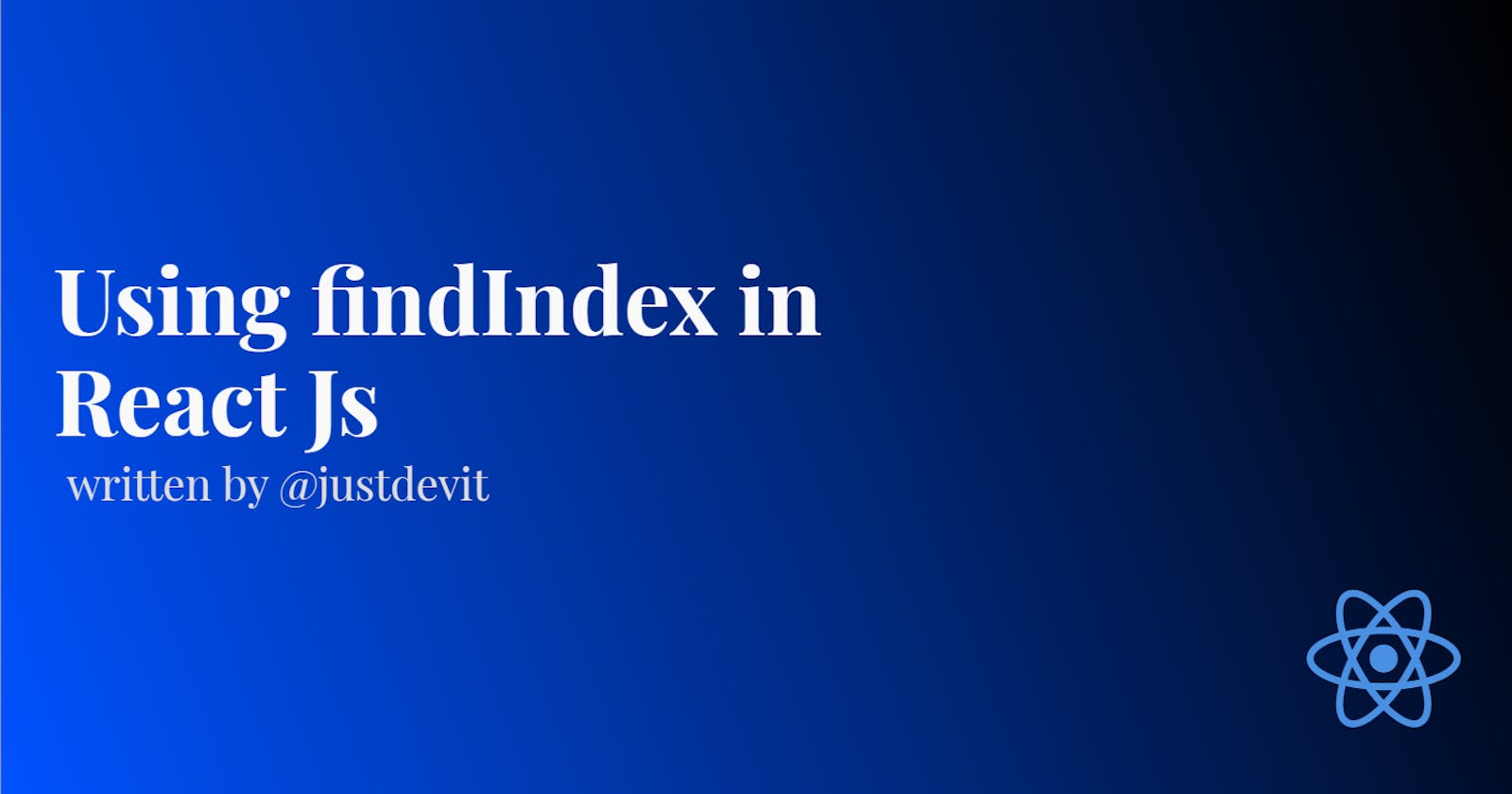 How to Use findIndex in React JS