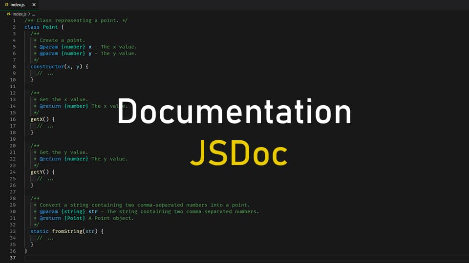 Generation of project documentation in various formats: JSDoc