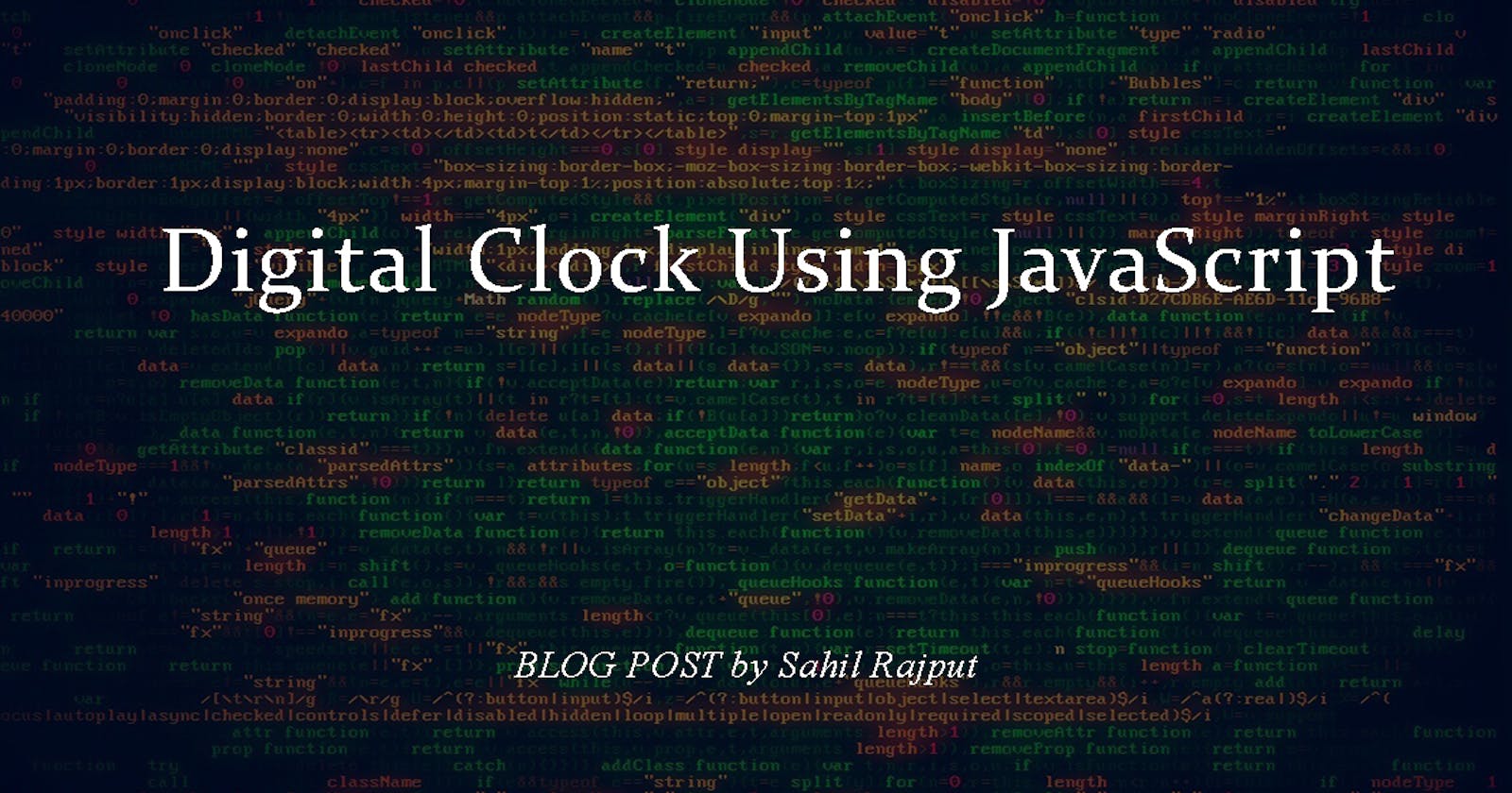 Digital Clock Using JavaScript