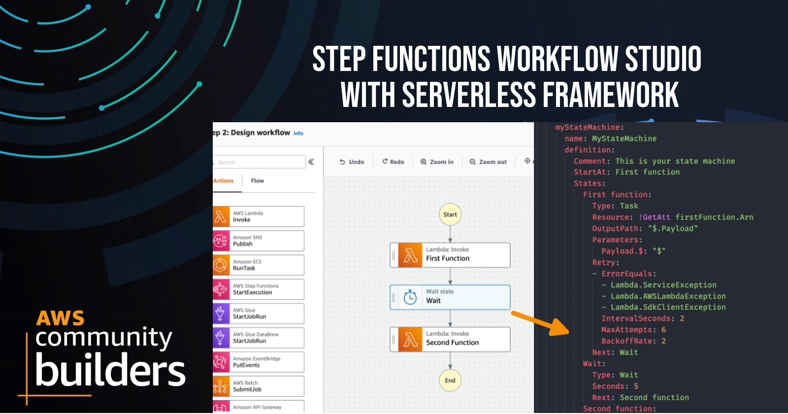 Step Functions Workflow Studio with Serverless Framework