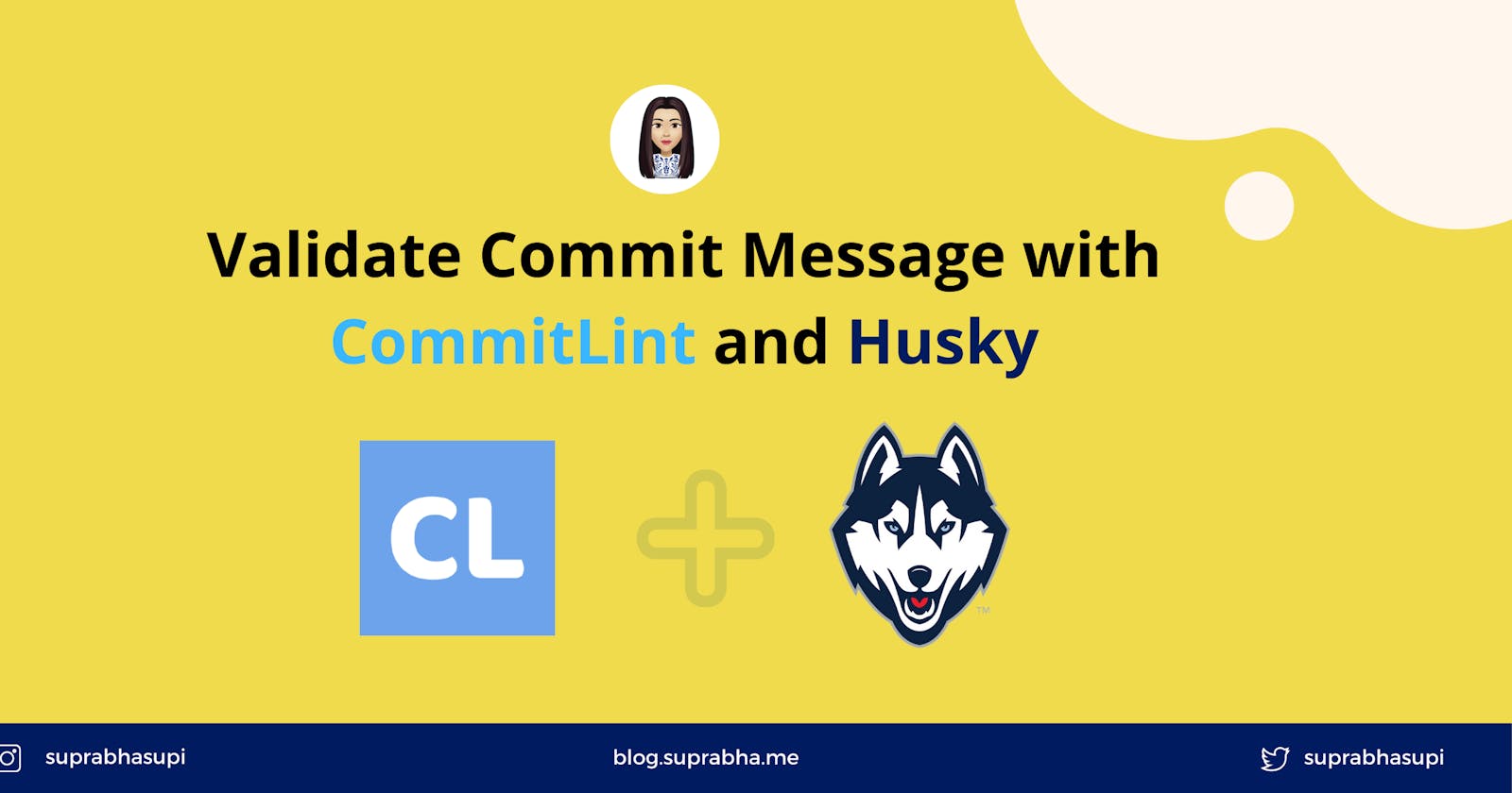 Validate commit message using Commitlint and husky