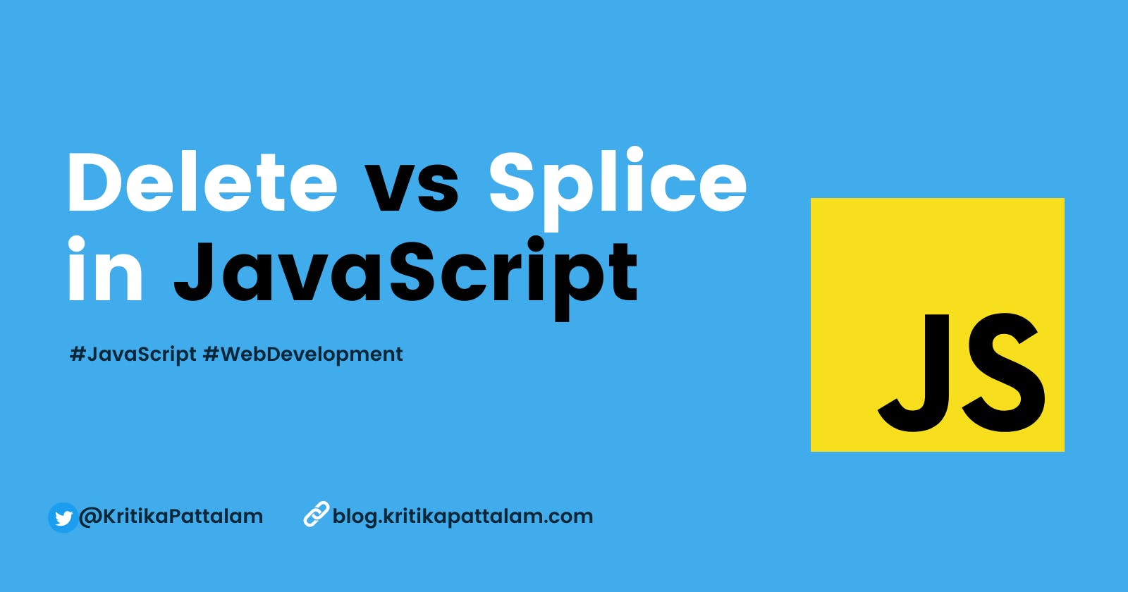 Difference between delete and splice an element in an array using JavaScript