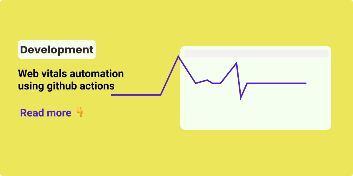 Web vitals automation using github actions