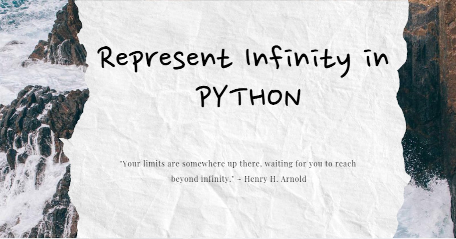 5 ways to represent infinity in Python