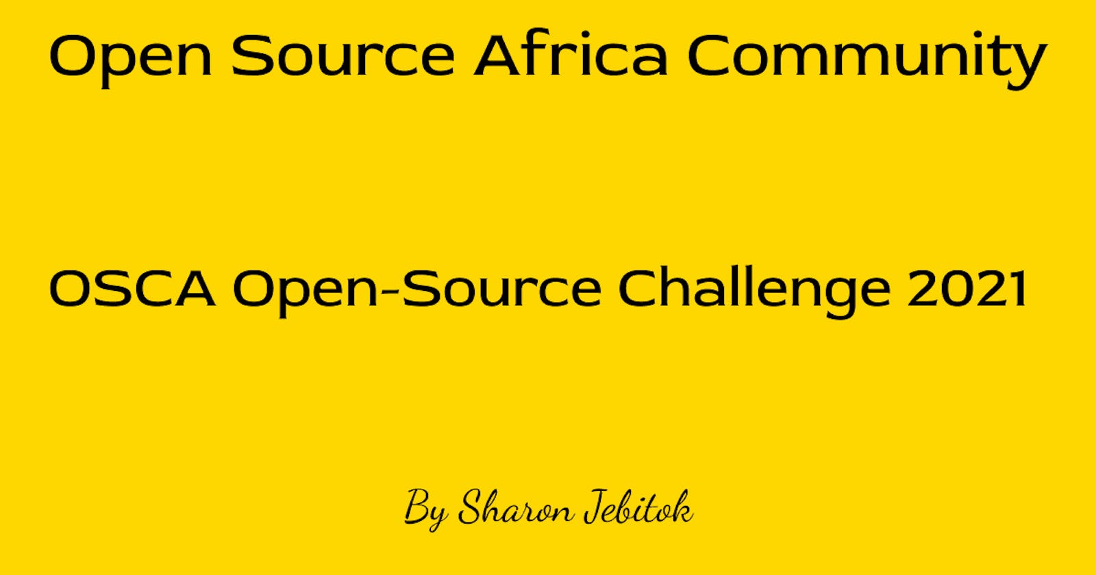 OSCA Open-Source Challenge 2021
