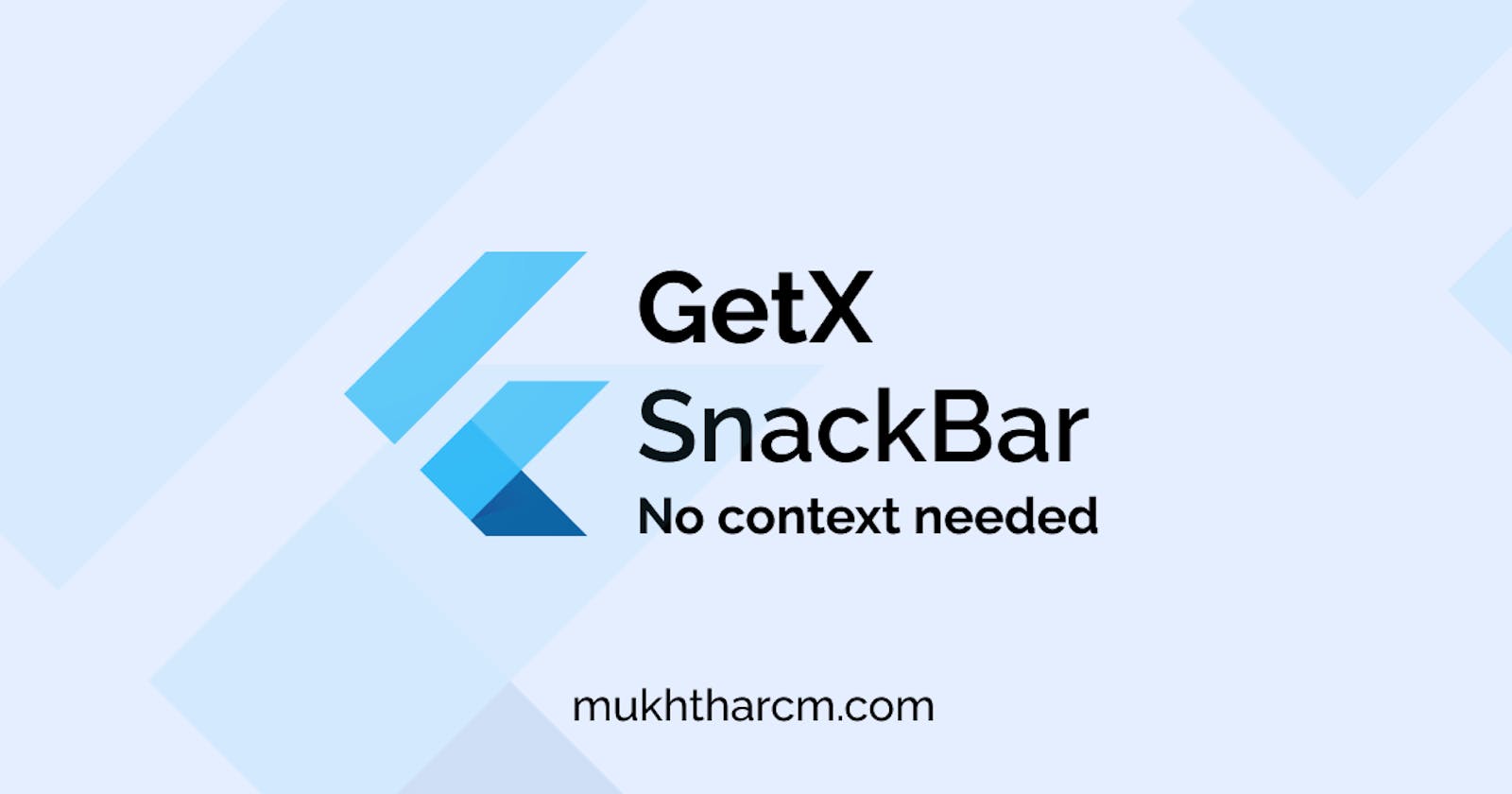 Flutter Snackbar Without Context using GetX