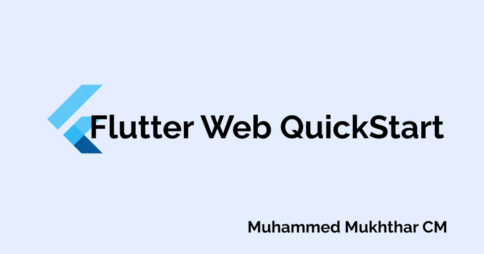 Flutter Web Quickstart