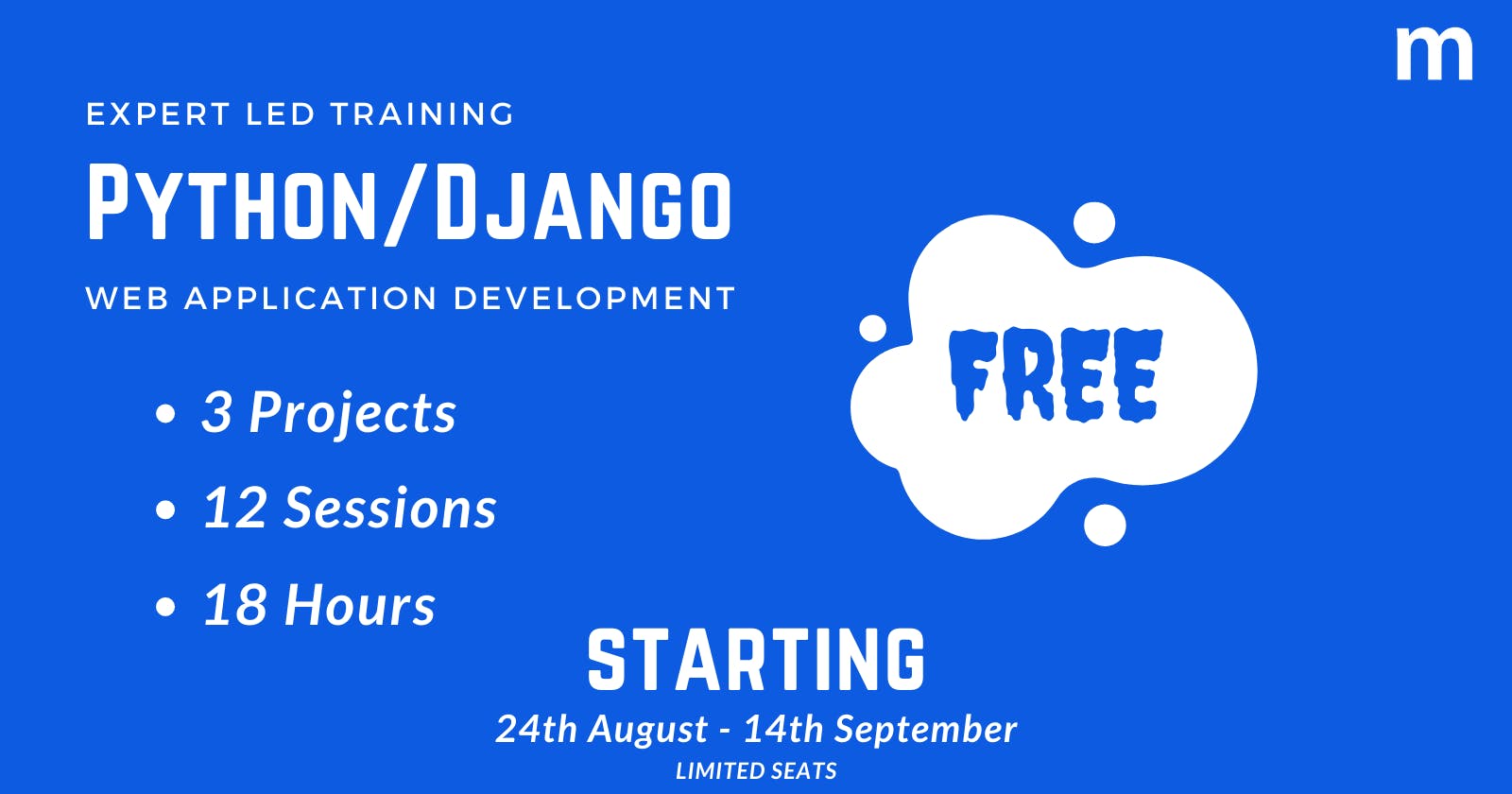 Free Python/Django Web application Development Training