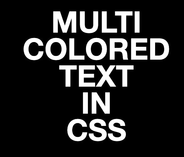 CSS Every word on its own line