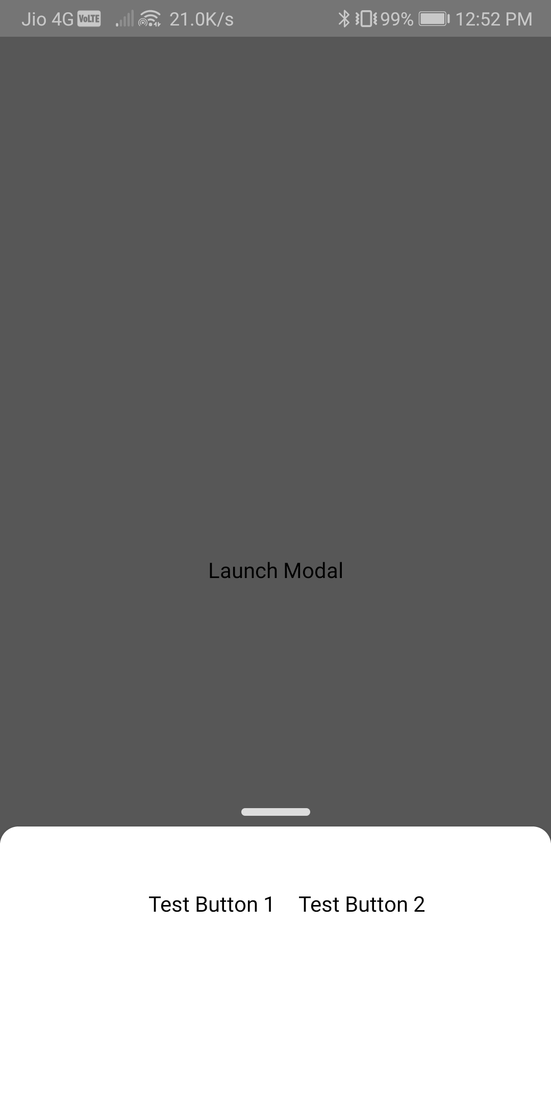 Bottom Sheets in React-Native.