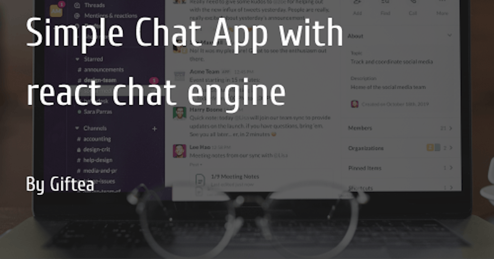 Simple Chat App with react-chat-engine