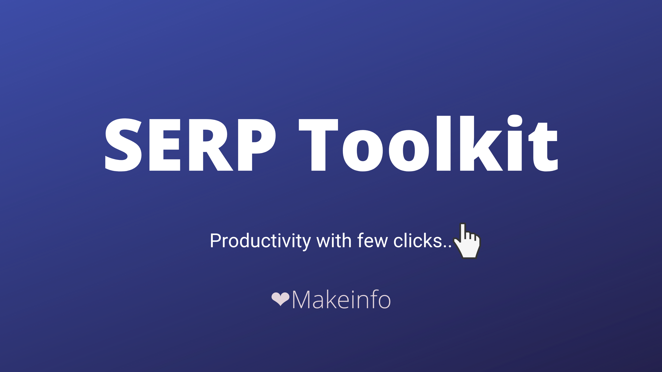 SERP Toolkit Google Sheet Add-on