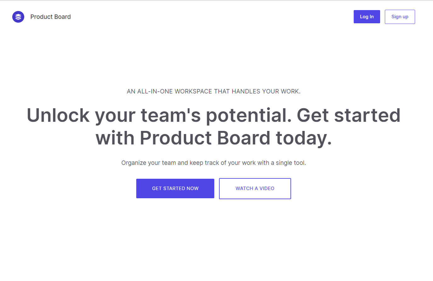 Project Board Landing Page