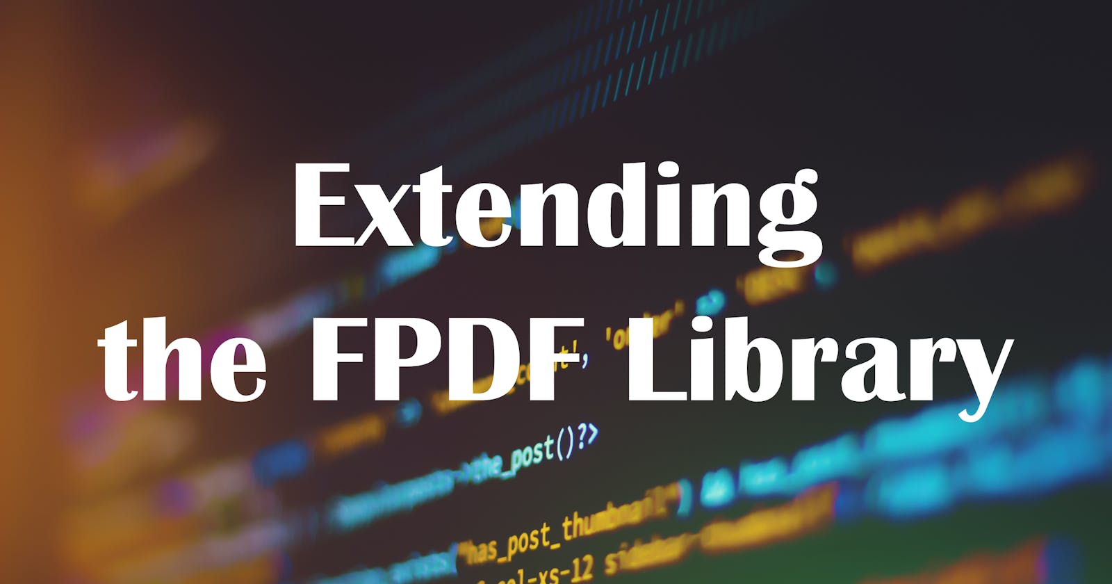 Drawing Dash Lines in PDF by Extending the FPDF Library