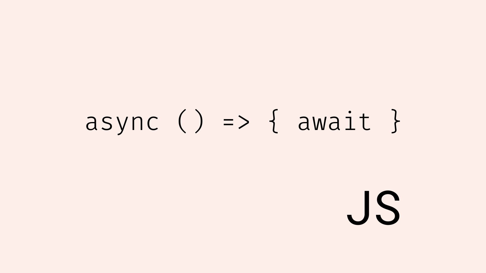 async await code poster