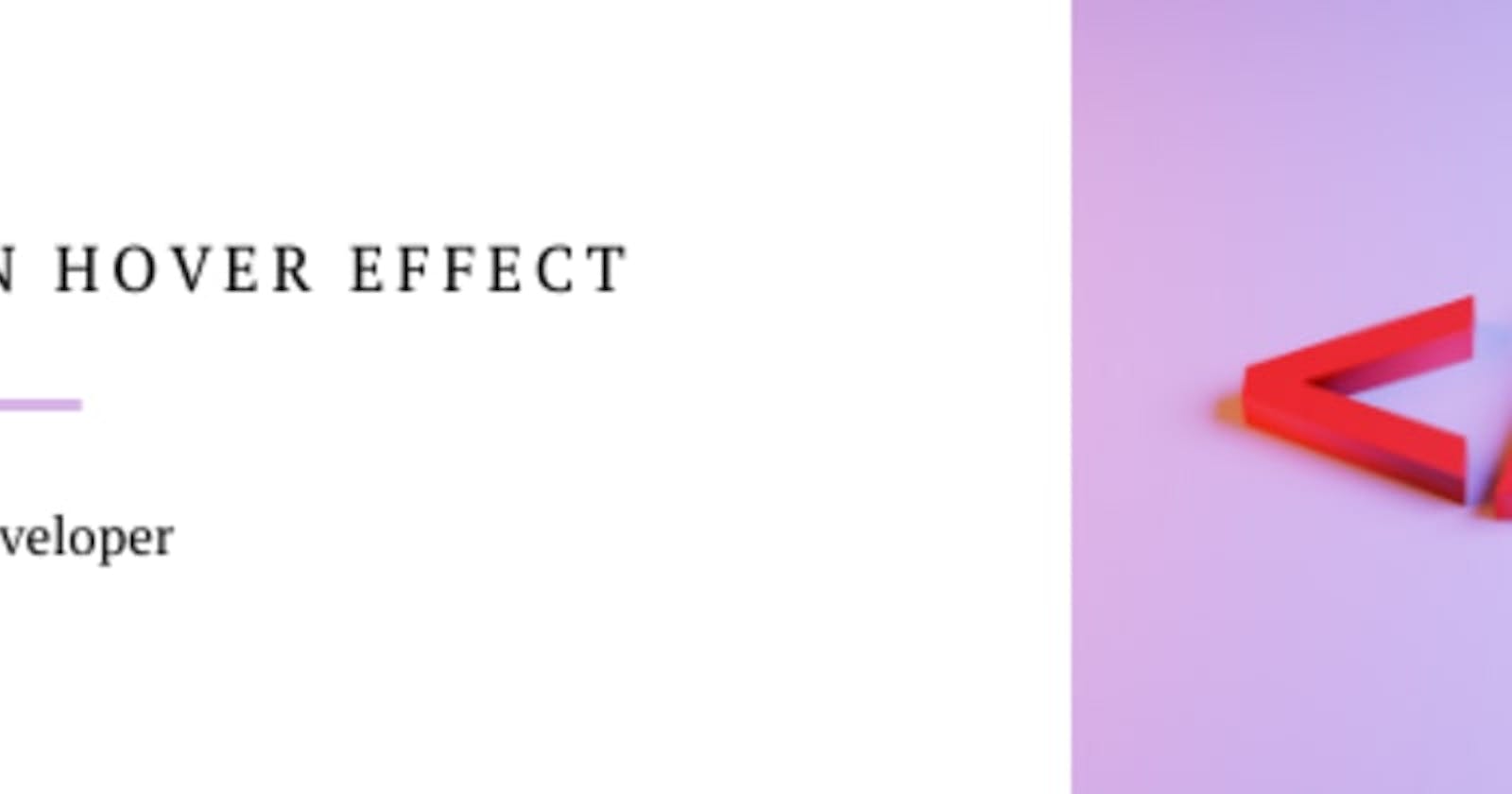 Button Hover Effect in HTML and CSS (CSS Animation)