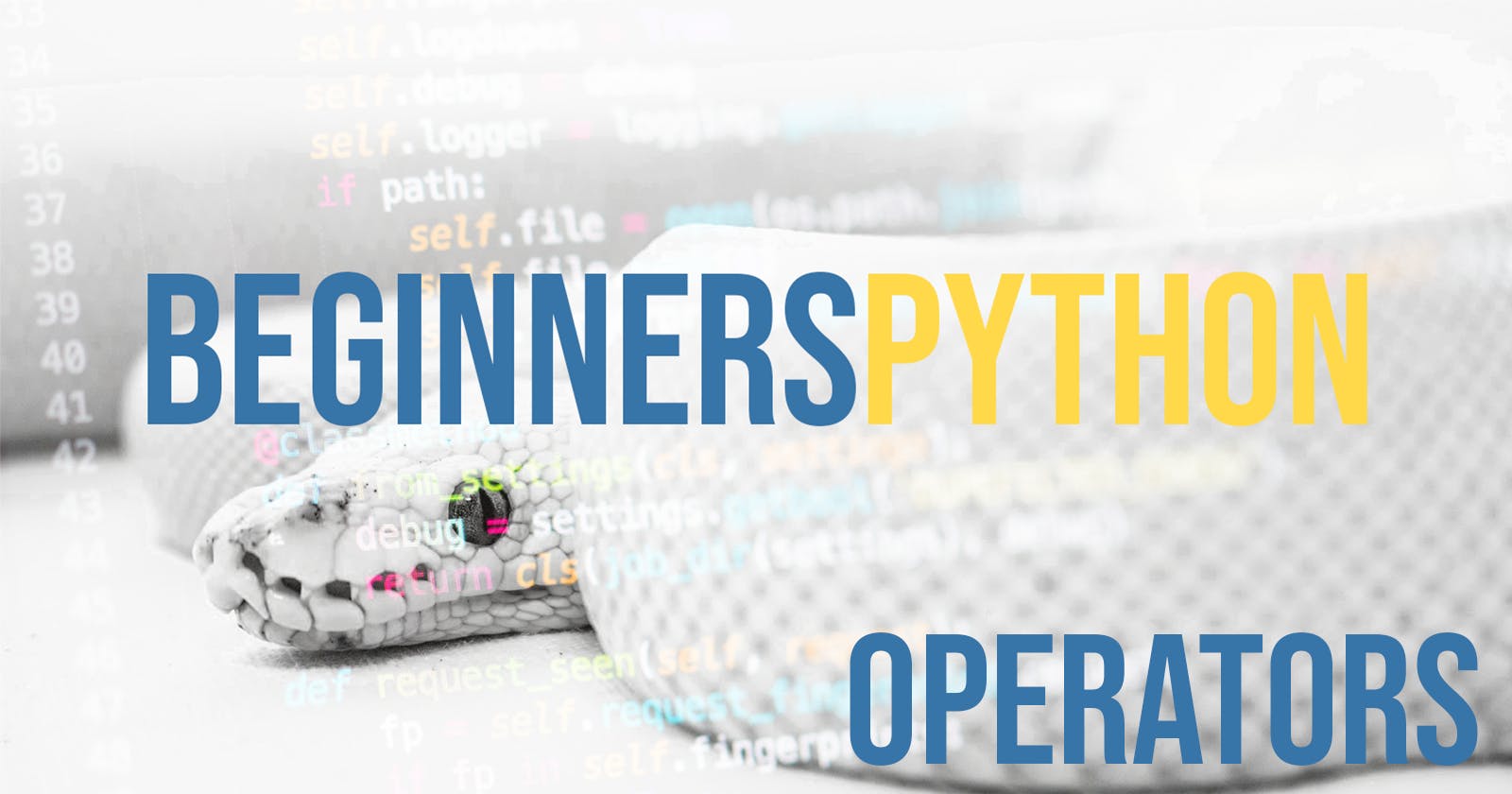 Python for Beginners [Smooth Operators]
