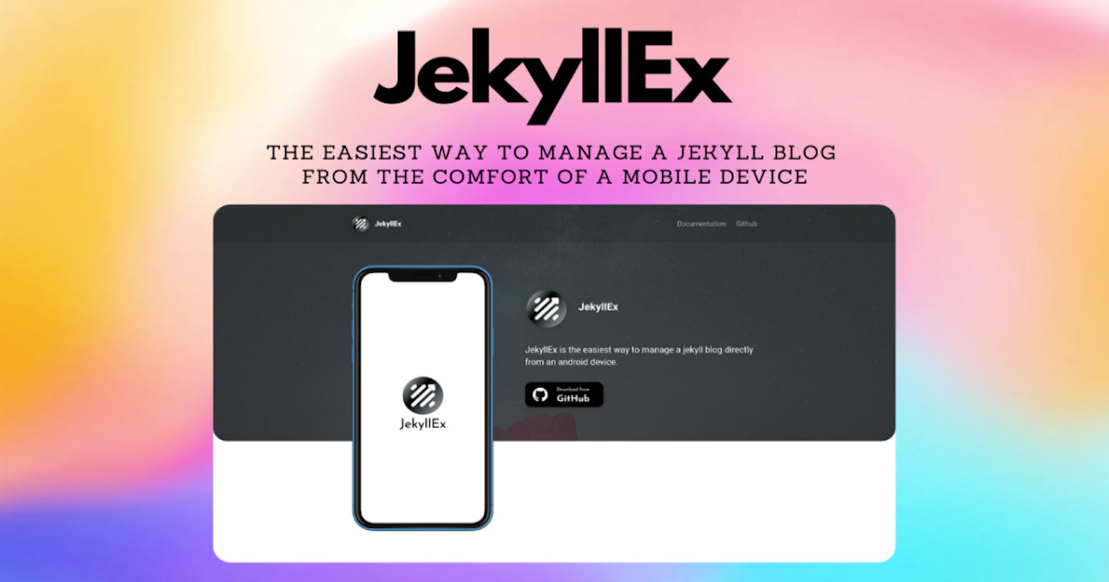 Introducing JekyllEx - The easiest way to manage a Jekyll blog from an Android device!
