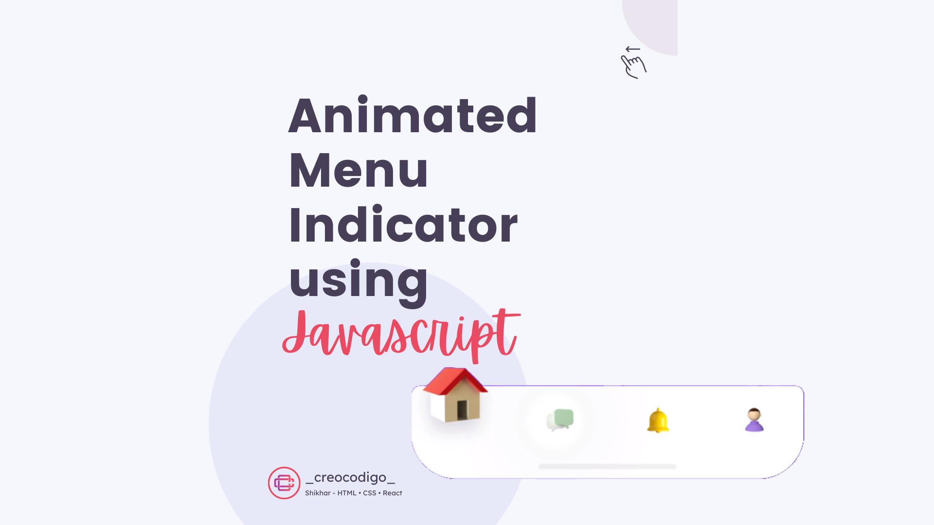 Animated Menu Indicator using JavaScript