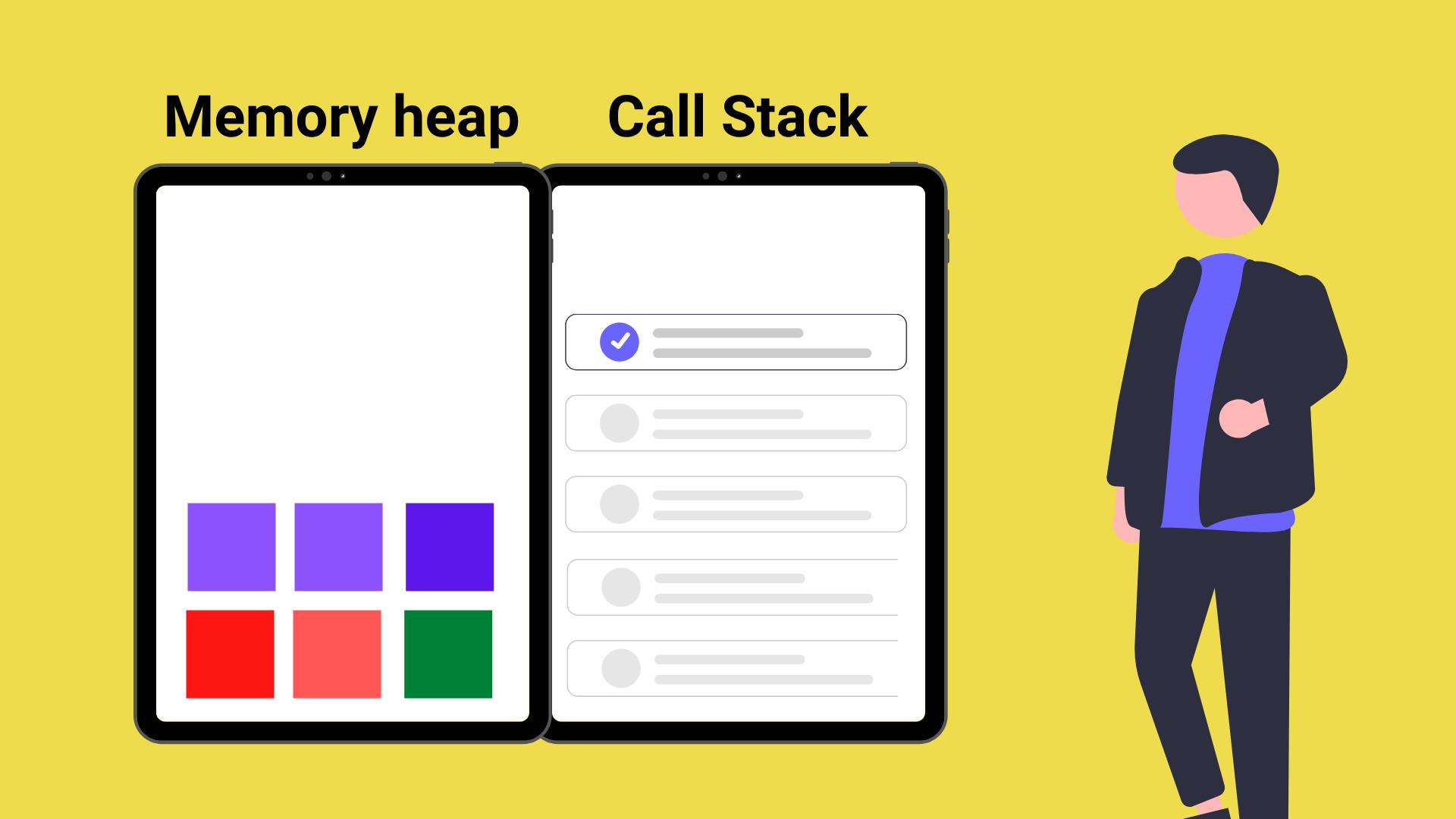 Memory heap and call stack in JavaScript