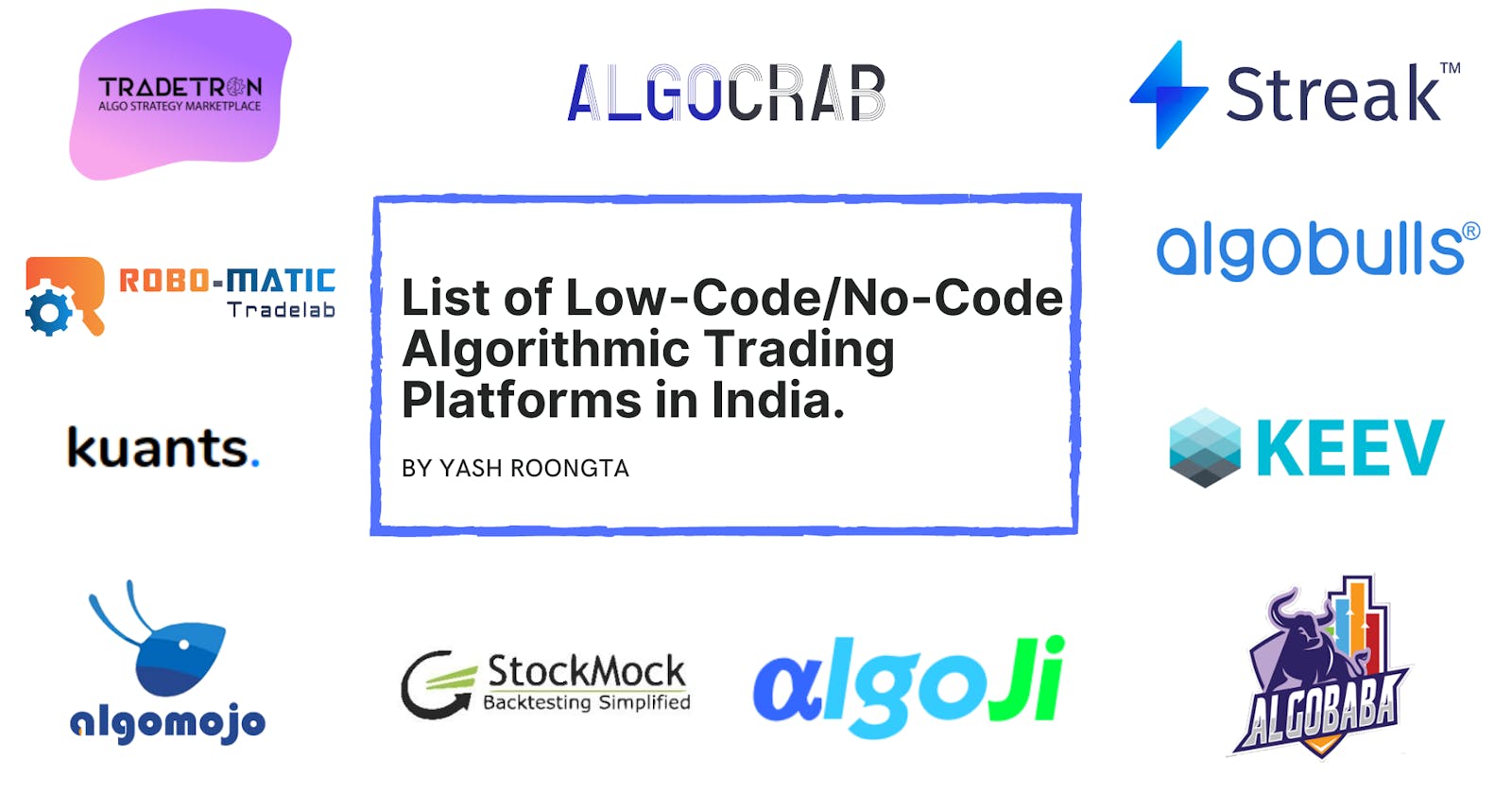 List of Low Code/No Code Algorithmic Trading Platforms in India