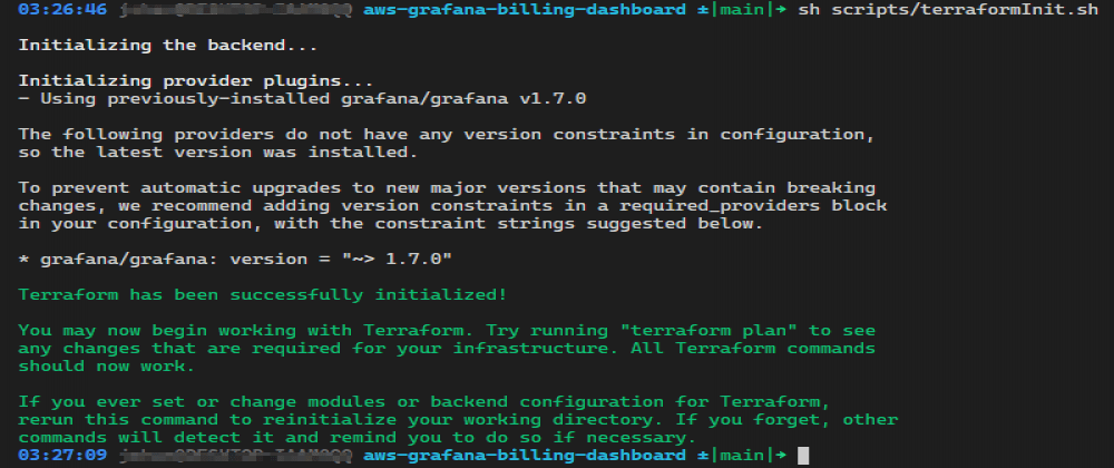 How to setup AWS Billing metrics in Grafana Cloud via Terraform