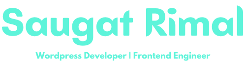 Saugat Rimal | WordPress Developer, Frontend Developer | Web Designer based in Nepal