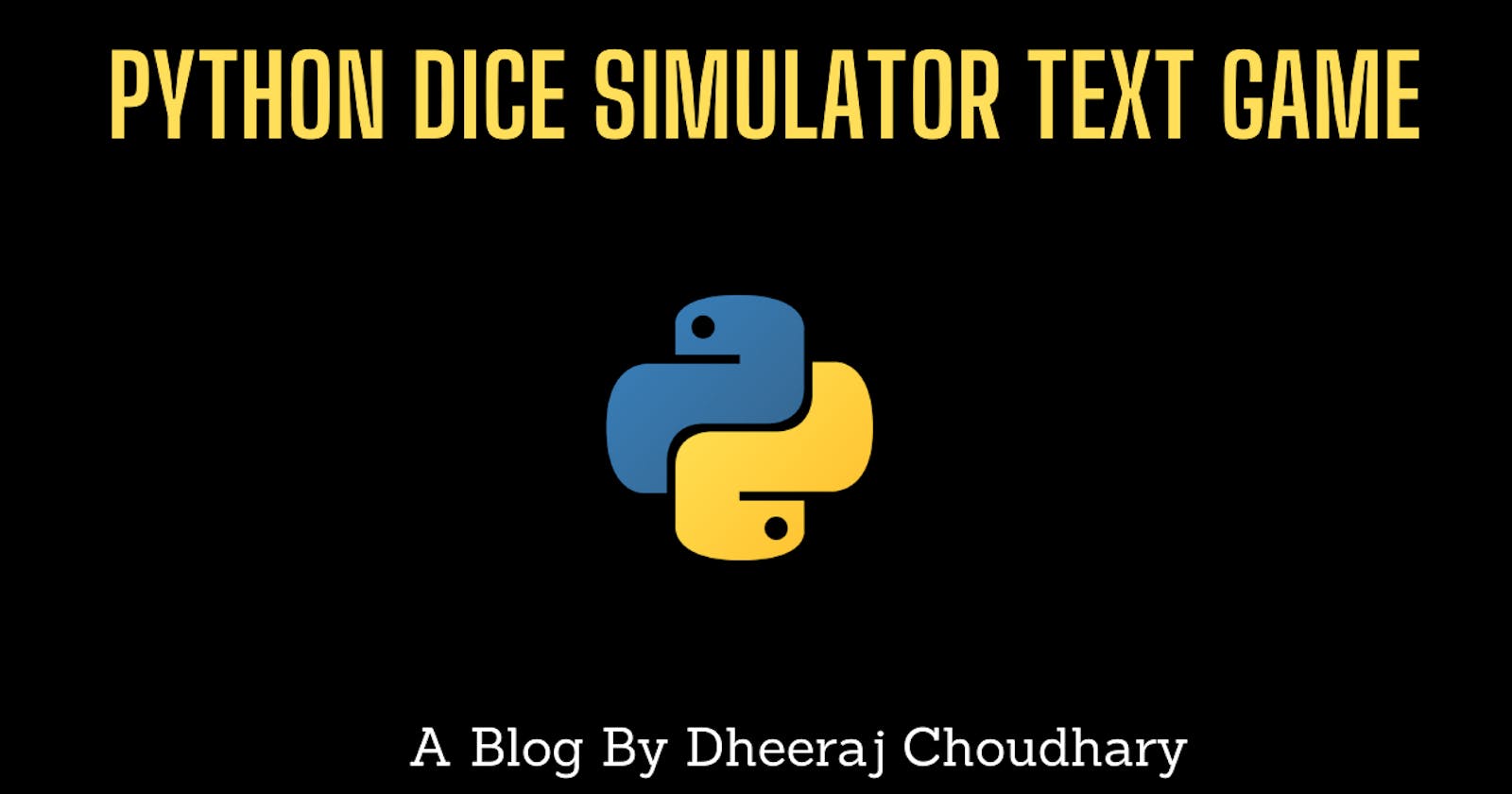 Python Dice Simulator Text Game