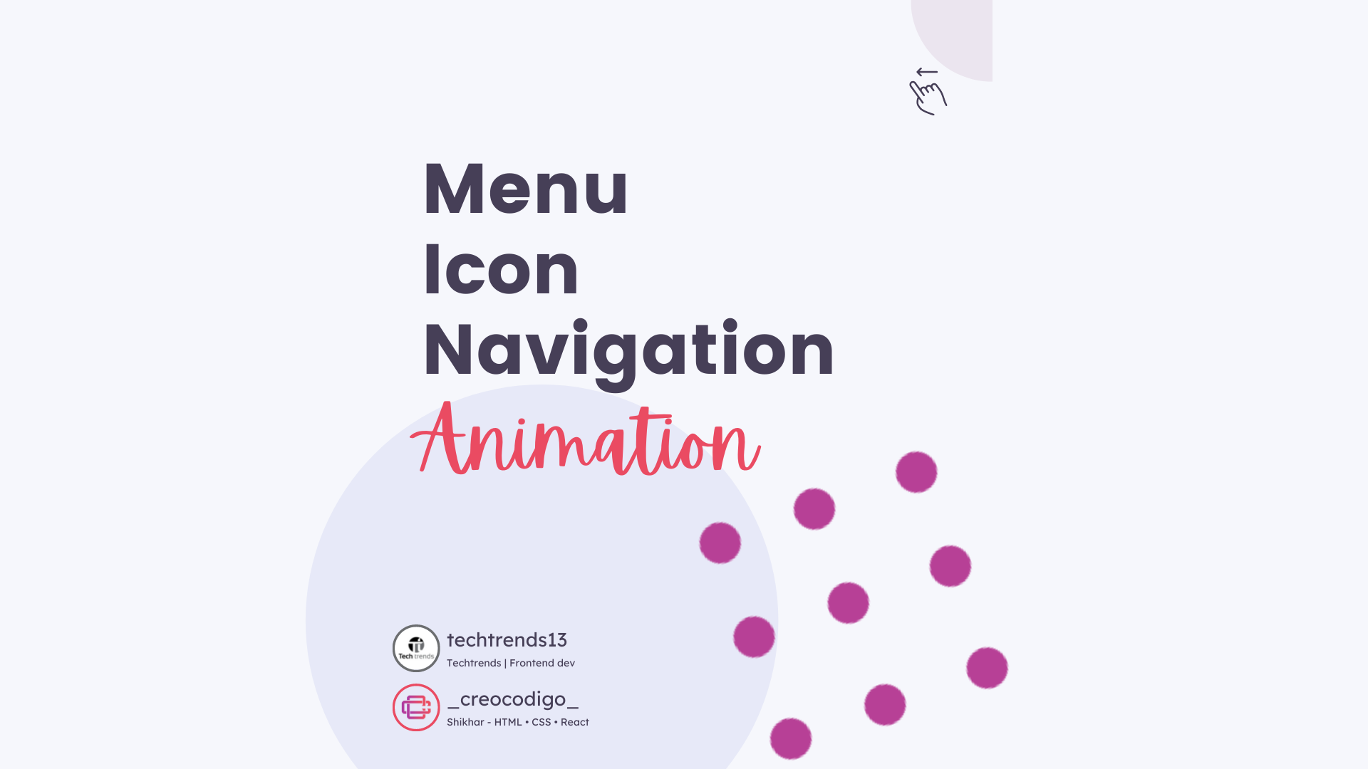 Menu Icon Navigation Animation