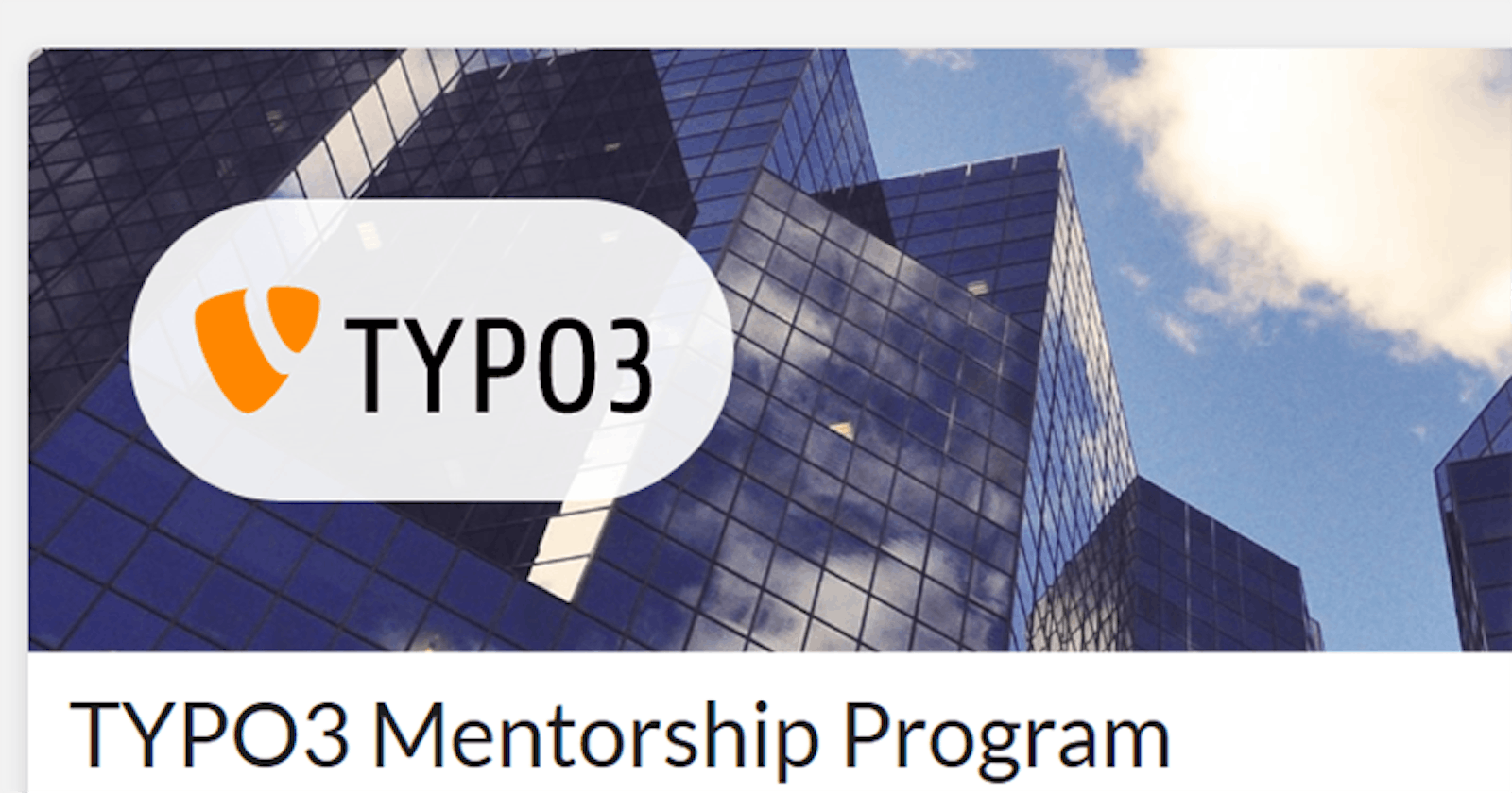 The Typo3 Mentorship Program