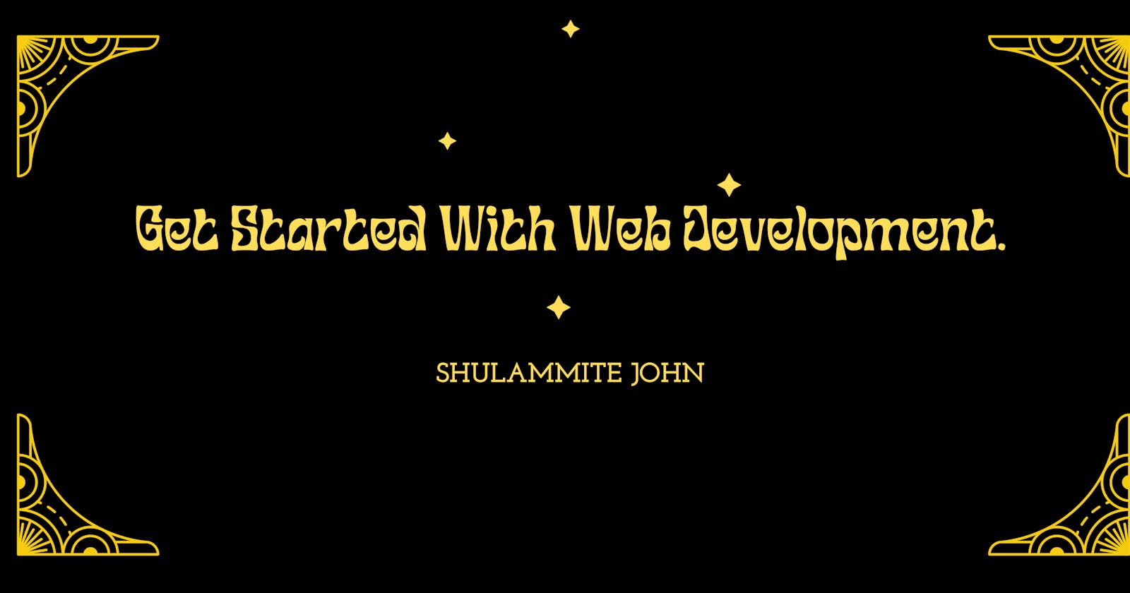 Get Started With Web Development.