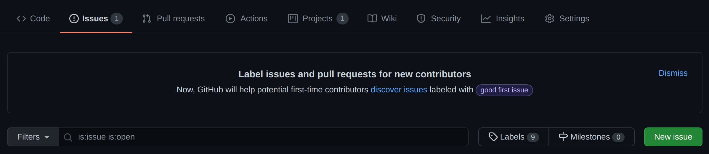 github-issues-page