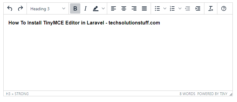 How To Install TinyMCE Editor In Laravel