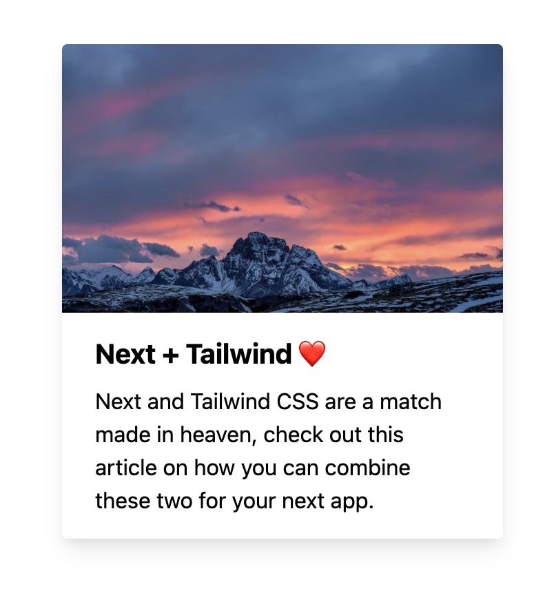 Next.js and Tailwind working