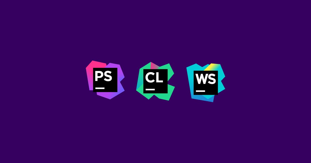 phpstorm, clion, webstorm logos