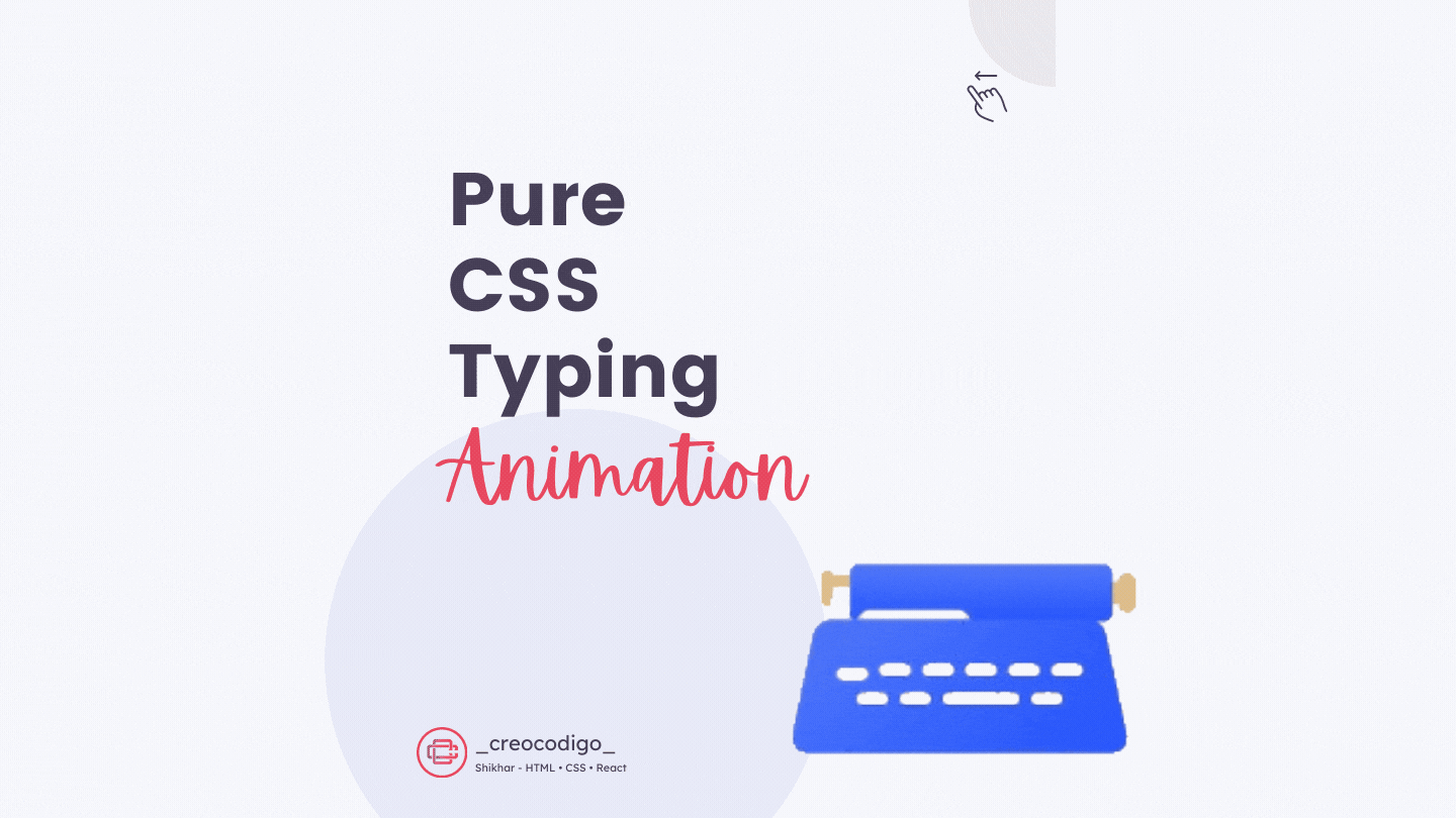 Pure Text Typing Animation